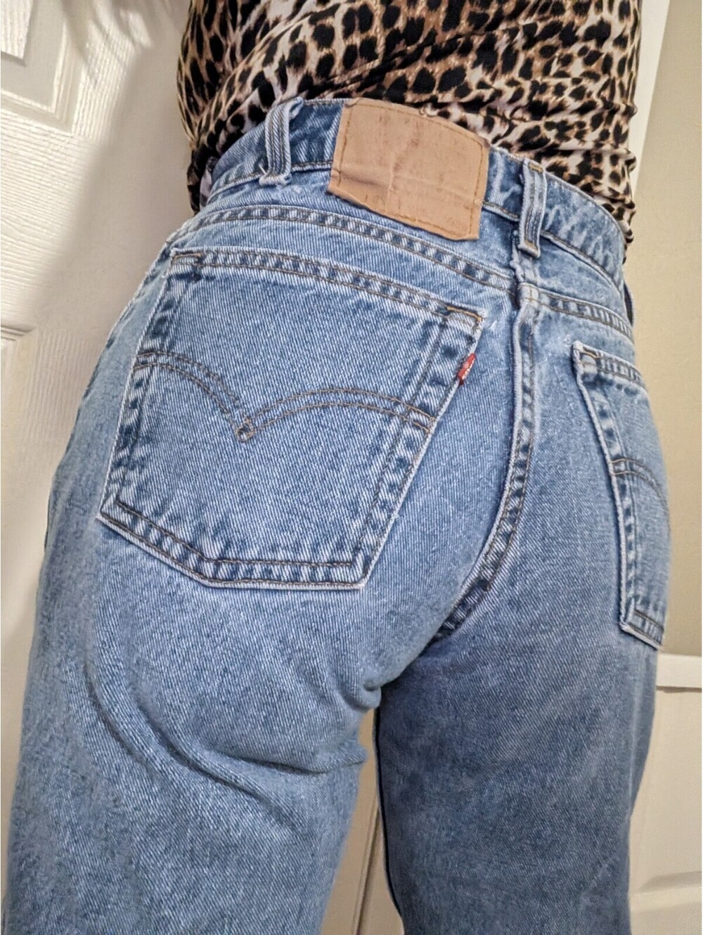 Vintage Levi's 550 High Waisted Jeans W28 L31 Made In USA 1990s 511M Red Tab